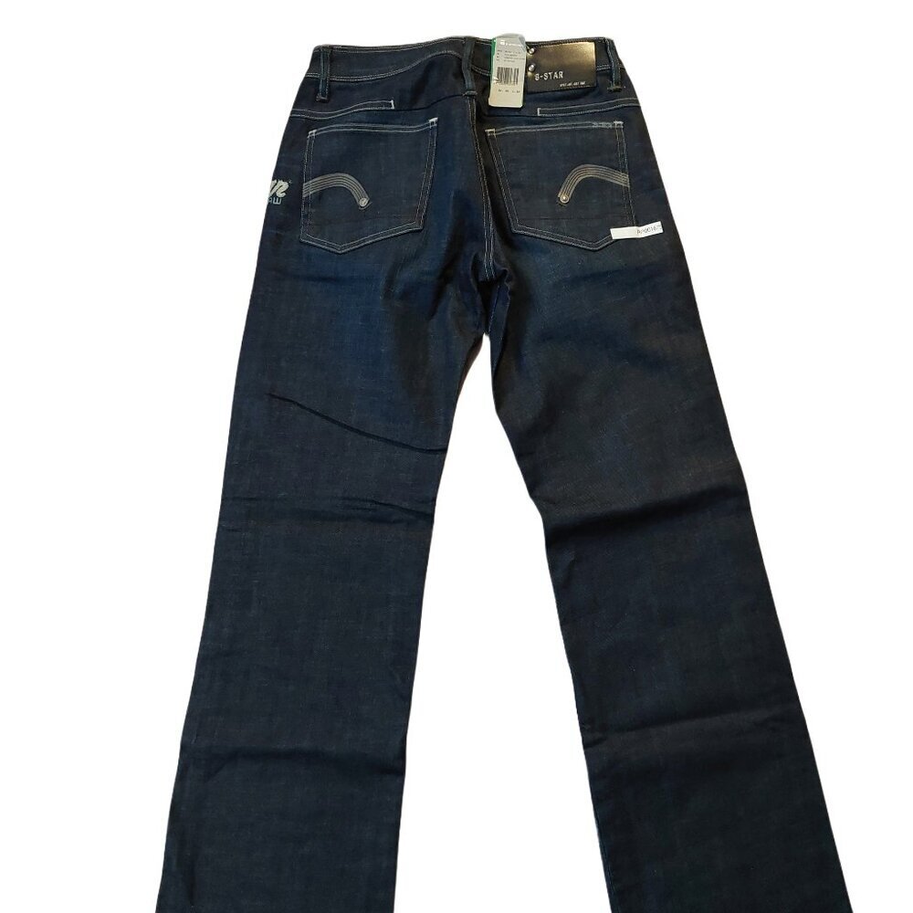Retro Vintage G-Star Raw New Reese Loose Dave Denim Dark Vintage Blue Sz 26 NWT - Picture 8 of 11